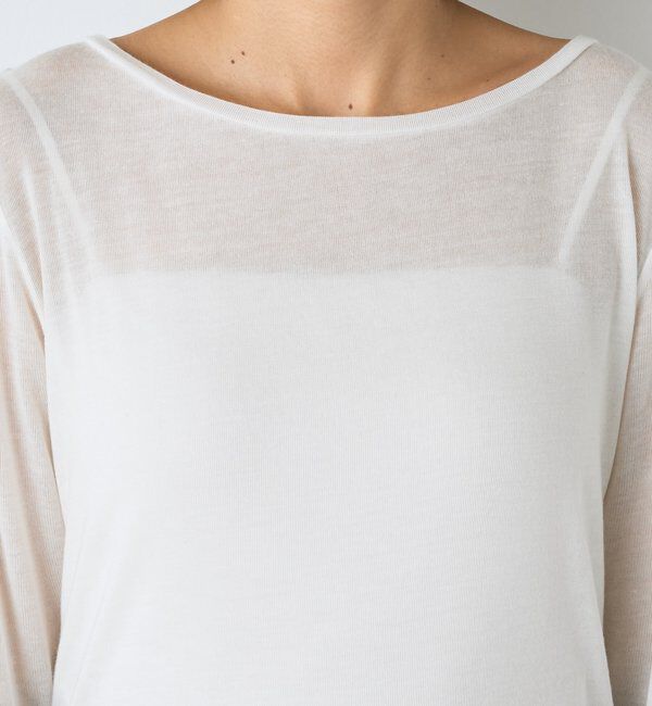  「シルクカシミヤブレンドボートT」|Tシャツ・カットソー|