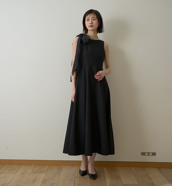 Rouge vif「【一部店舗限定】肩リボンロングワンピース」|ワンピース|