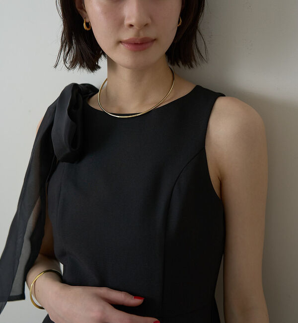 Rouge vif「【一部店舗限定】肩リボンロングワンピース」|ワンピース|