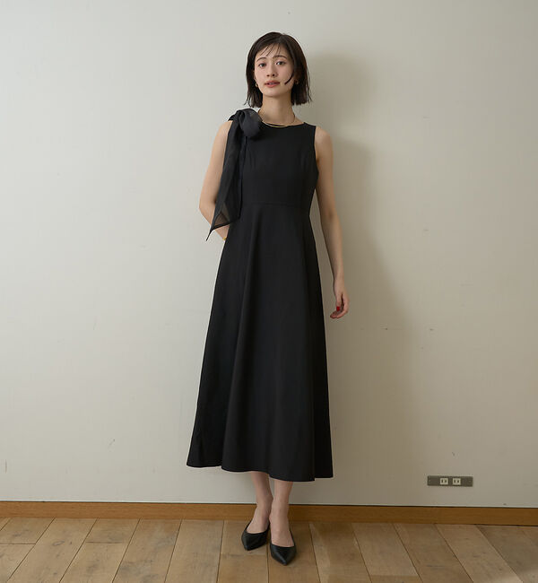 Rouge vif「【一部店舗限定】肩リボンロングワンピース」|ワンピース|