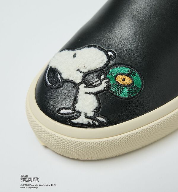 AU BANNISTER「【PEANUTS&times;Au BANNISTER】スヌーピーコラボ・スリッポンスニーカ」|スニーカー|