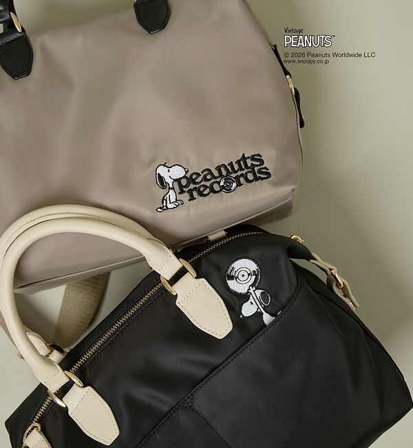 LOWELL things「【PEANUTS&times;LOWELL Things】スヌーピーコラボ 2WAYボストン」|ボストンバッグ|