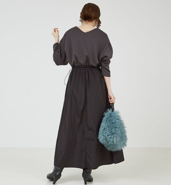 abahouse mavie「【大人のいちまんワンピ】カットコンビドロストワンピース」|ワンピース|