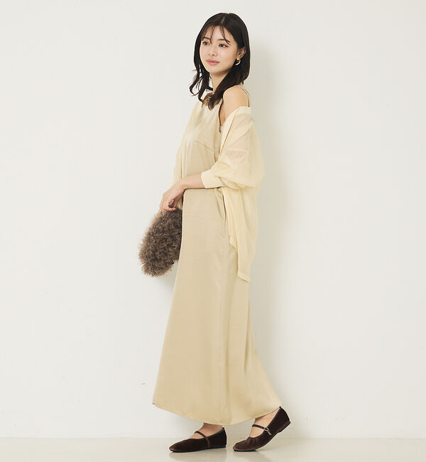 abahouse mavie「ダブルストラップキャミワンピース」|ワンピース|