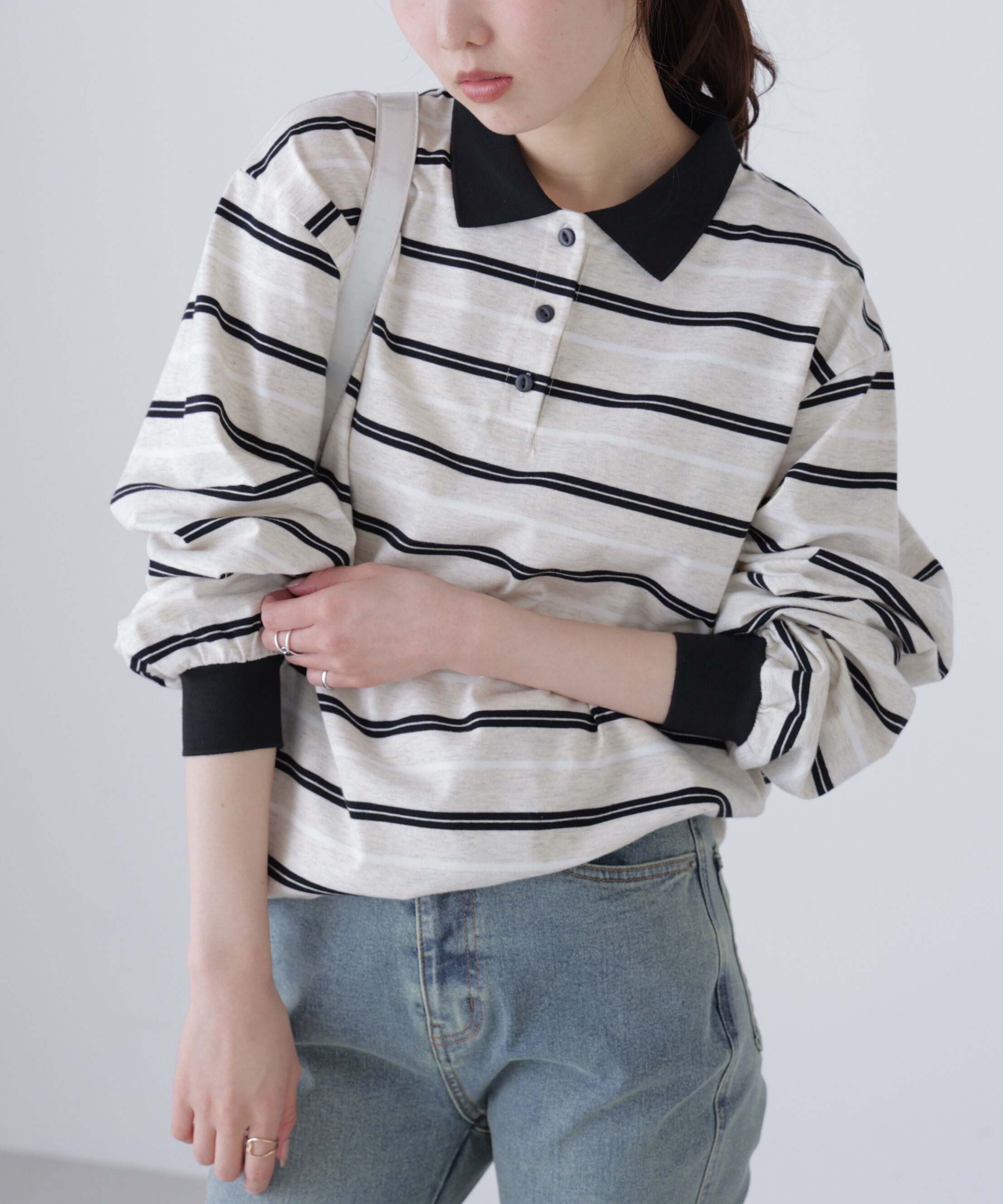  「マルチボーダーラガーポロシャツ」|Tシャツ・カットソー|
