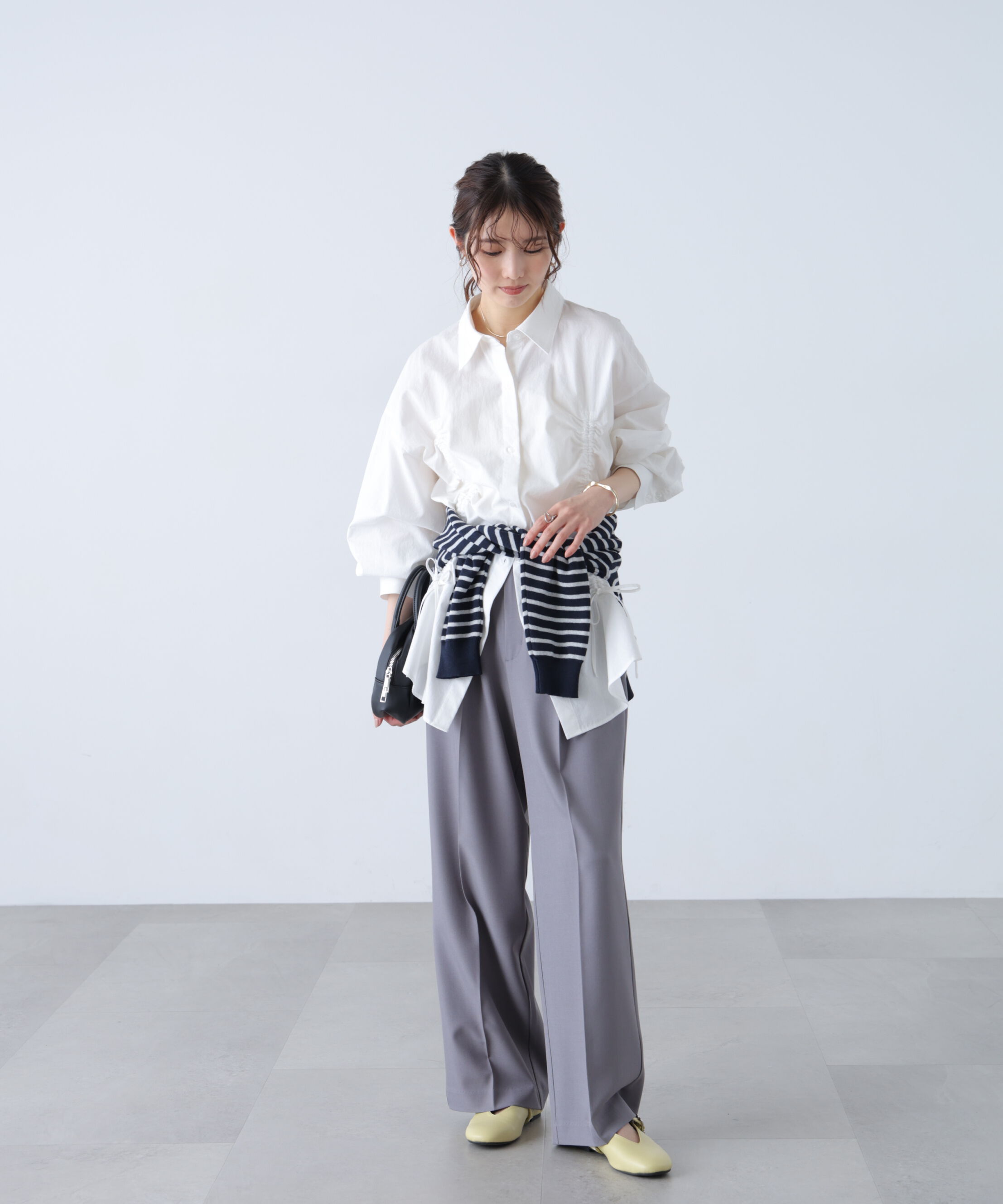  「ﾜﾝﾀｯｸﾜｲﾄﾞﾊﾟﾝﾂ[切らずに履ける身長別ｻｲｽﾞ/低身長/高身 」|その他|