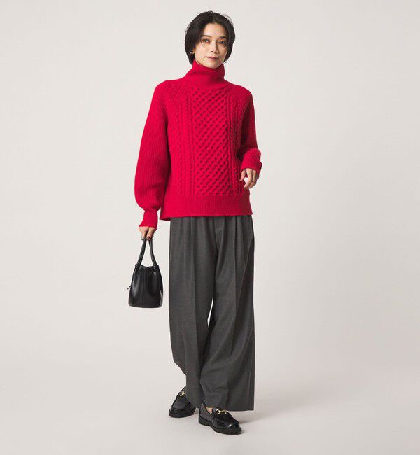 UNITED ARROWS green label relaxing「［size SHORT/TALLあり］キモウ ニーハイワイドパンツ」|その他|