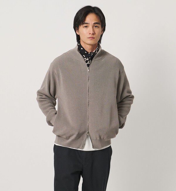 UNITED ARROWS「アイビー ポリエステル/ウール ドライバーズニット」|カーディガン|