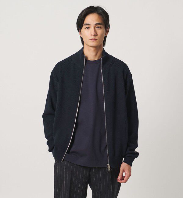 UNITED ARROWS「アイビー ポリエステル/ウール ドライバーズニット」|カーディガン|