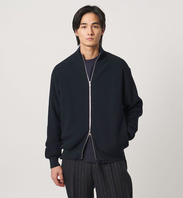 UNITED ARROWS「アイビー ポリエステル/ウール ドライバーズニット」|カーディガン|