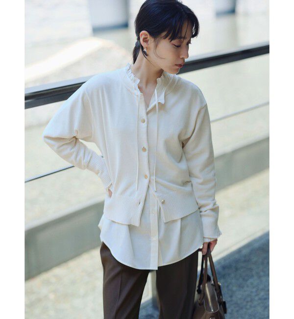 UNITED ARROWS green label relaxing「【結論シリーズ】ふれてモールニットカーデ」|カーディガン|