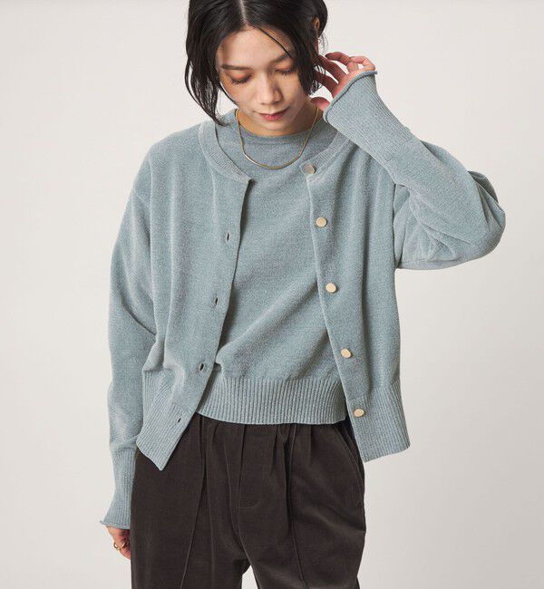 UNITED ARROWS green label relaxing「【結論シリーズ】ふれてモールニットカーデ」|カーディガン|
