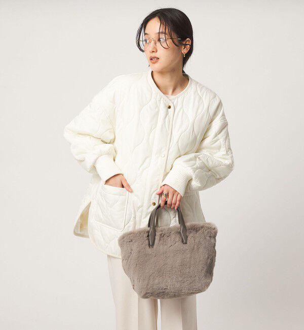 UNITED ARROWS green label relaxing「フェイクファートートバッグ ポーチ付き」|ショルダー・メッセンジャー|