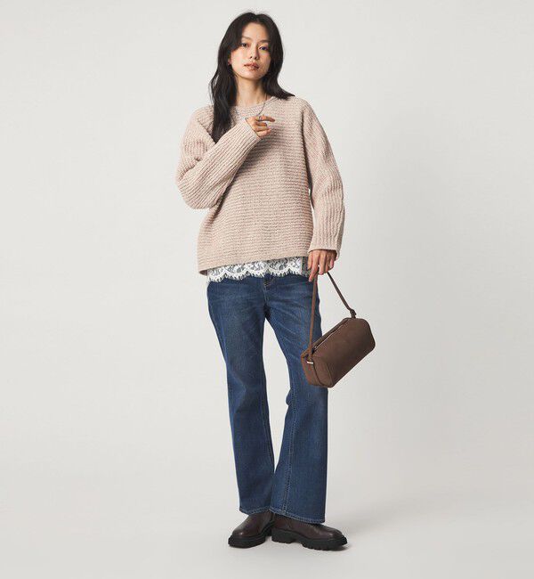 UNITED ARROWS green label relaxing「テープ モール ニット プルオーバー」|ニット・セーター|