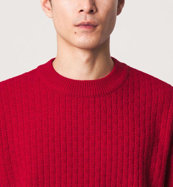 UNITED ARROWS green label relaxing「ハミルトンラムズウール ナイロン ワイドネック ニット」|ニット・セーター|