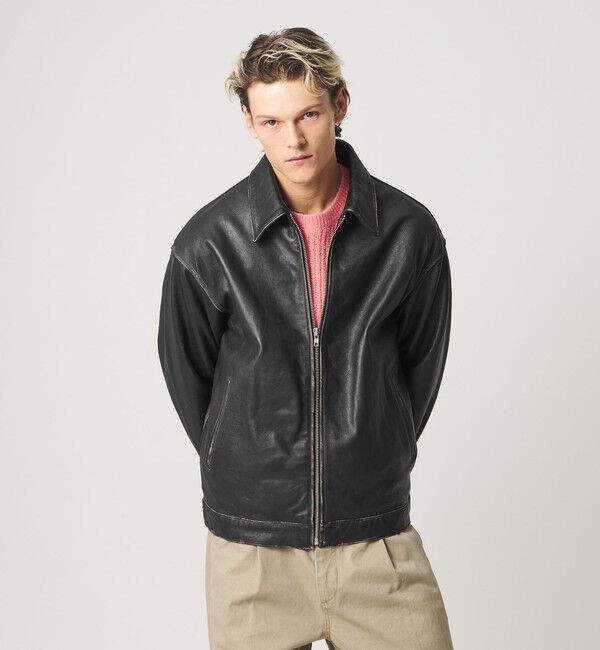 BEAUTY&YOUTH UNITED ARROWS「ラブ レザー ワーク ジャケット」|その他|BLACK