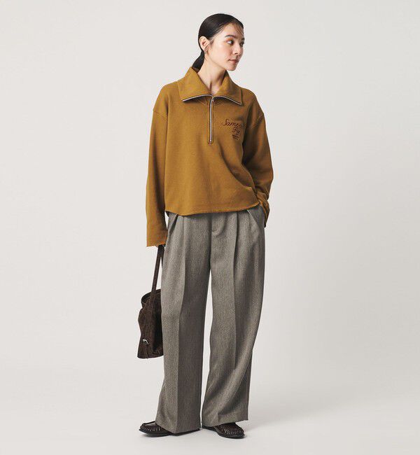 BEAUTY&YOUTH UNITED ARROWS「ツイードライク レイヤータック ワイドパンツ ウォッシャブル」|その他|