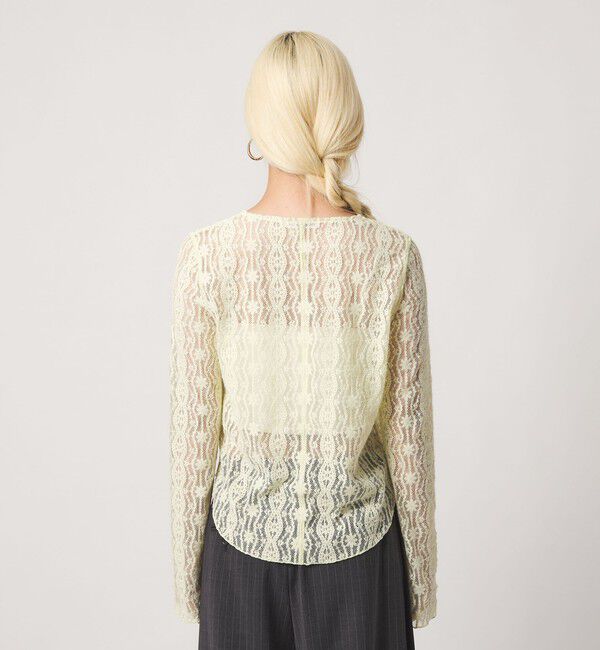 BEAUTY&YOUTH UNITED ARROWS「ブラッシュド レース プルオーバー ウォッシャブル」|Tシャツ・カットソー|