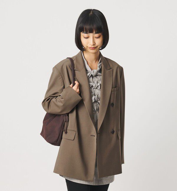 BEAUTY&YOUTH UNITED ARROWS「毛ポリエステルブレンド トロピカル ダブルジャケット」|テーラードジャケット|