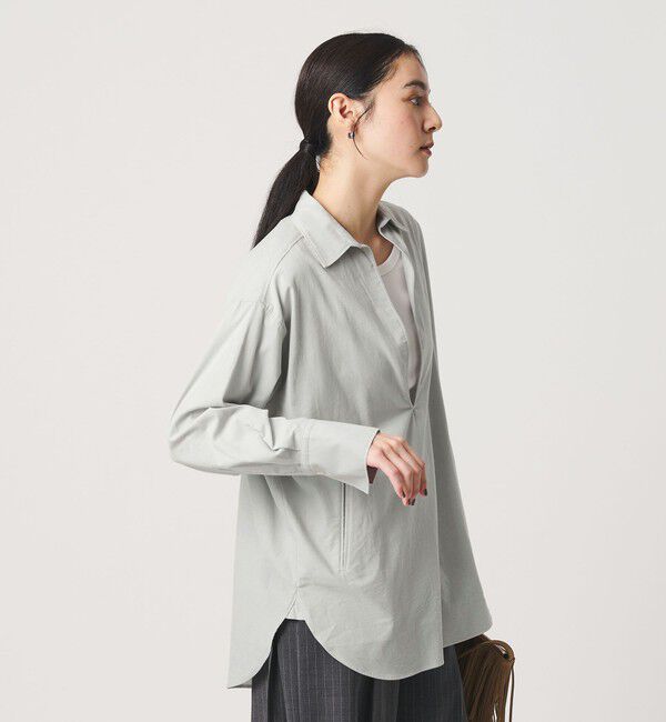 BEAUTY&YOUTH UNITED ARROWS「コットンコーデュロイ スキッパーチュニック」|シャツ・ブラウス|