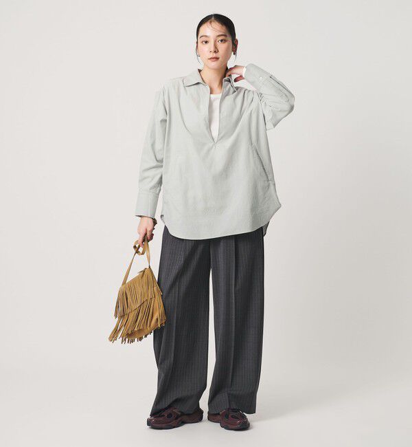 BEAUTY&YOUTH UNITED ARROWS「コットンコーデュロイ スキッパーチュニック」|シャツ・ブラウス|