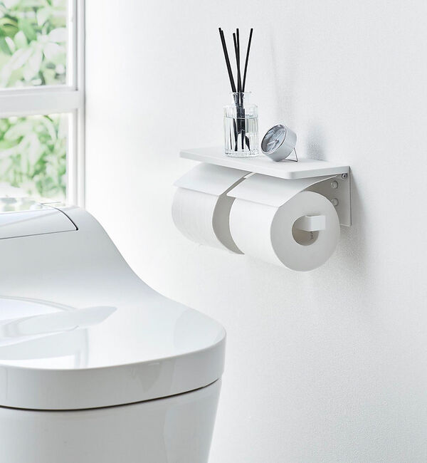 collex「【tower/タワー】ウォールトイレットペーパーホルダー ダブル 石こうボード壁」|その他|