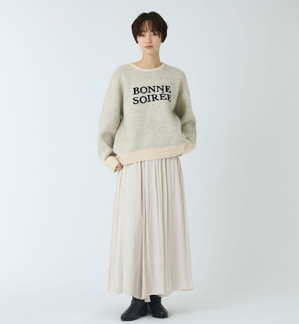 abahouse mavie「ロゴジャガードニット」|ニット・セーター|
