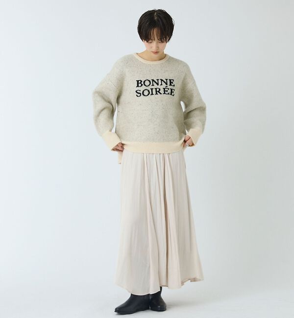 abahouse mavie「ロゴジャガードニット」|ニット・セーター|
