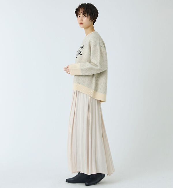 abahouse mavie「ロゴジャガードニット」|ニット・セーター|