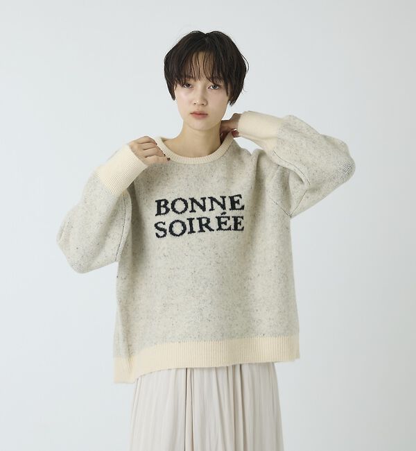 abahouse mavie「ロゴジャガードニット」|ニット・セーター|
