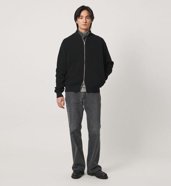 UNITED ARROWS「アイビー ポリエステル/ウール ドライバーズニット」|カーディガン|