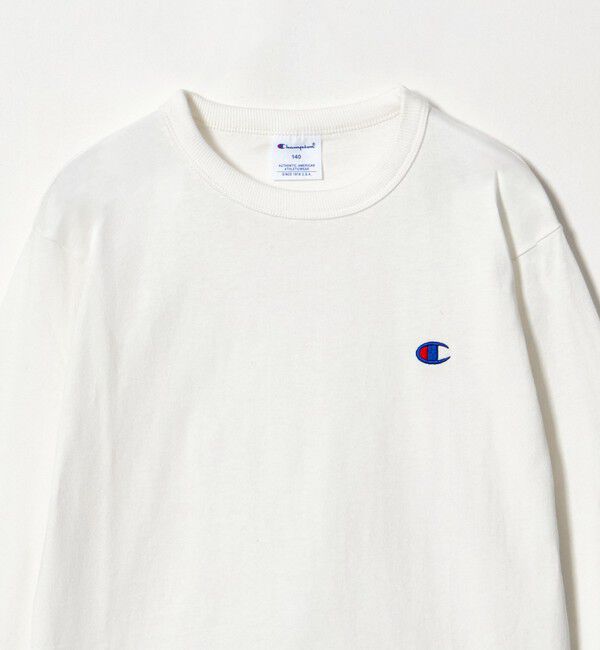 UNITED ARROWS green label relaxing「【WEB限定】＜Champion＞ワンポイント ロングスリーブ Tシャツ / キッズ 140cm-160cm」|Tシャツ・カットソー|