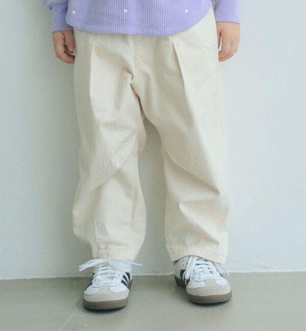UNITED ARROWS green label relaxing「【スタメンシリーズ】ストレッチ ヘリンボーン カーブパンツ / キッズ 100cm-160cm」|チノ|