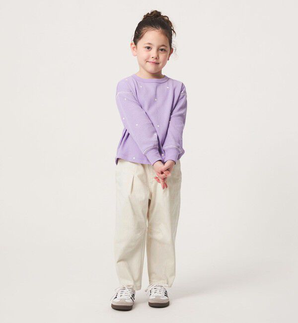 UNITED ARROWS green label relaxing「【スタメンシリーズ】ストレッチ ヘリンボーン カーブパンツ / キッズ 100cm-160cm」|チノ|