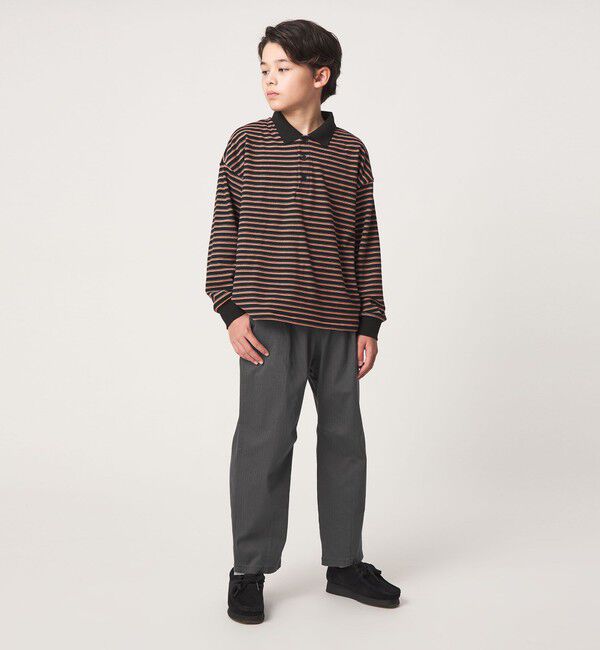 UNITED ARROWS green label relaxing「【スタメンシリーズ】ストレッチ ヘリンボーン カーブパンツ / キッズ 100cm-160cm」|チノ|