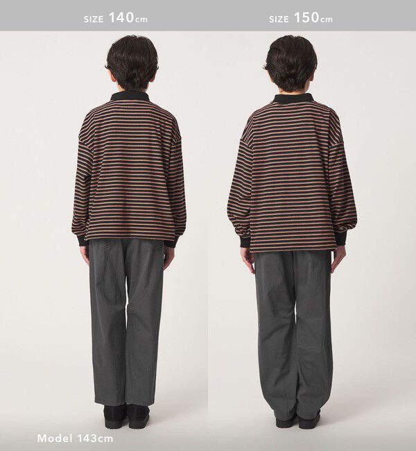 UNITED ARROWS green label relaxing「【スタメンシリーズ】ストレッチ ヘリンボーン カーブパンツ / キッズ 100cm-160cm」|チノ|