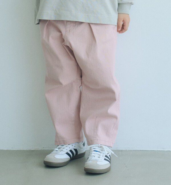 UNITED ARROWS green label relaxing「【スタメンシリーズ】ストレッチ ヘリンボーン カーブパンツ / キッズ 100cm-160cm」|チノ|