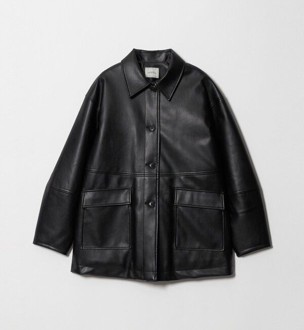 UNITED ARROWS green label relaxing「【WEB限定】＜at ease＞レザーライク ブルゾン」|その他|