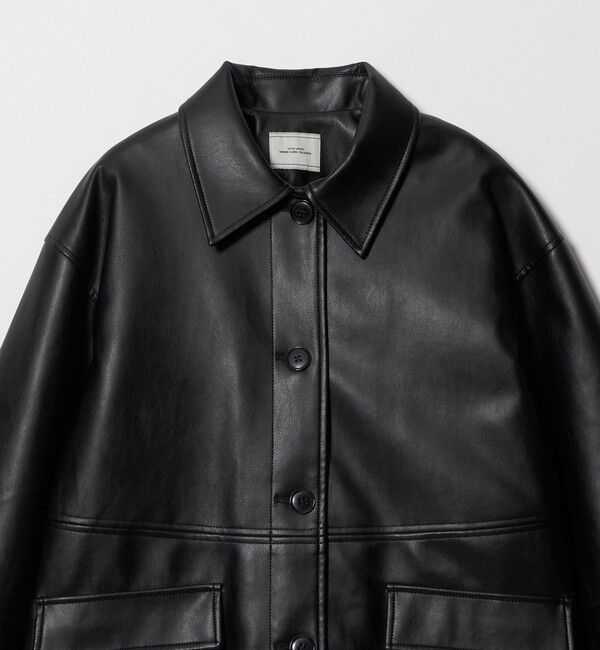 UNITED ARROWS green label relaxing「【WEB限定】＜at ease＞レザーライク ブルゾン」|その他|