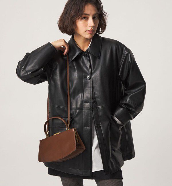 UNITED ARROWS green label relaxing「【WEB限定】＜at ease＞レザーライク ブルゾン」|その他|