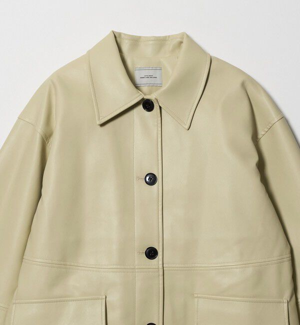 UNITED ARROWS green label relaxing「【WEB限定】＜at ease＞レザーライク ブルゾン」|その他|