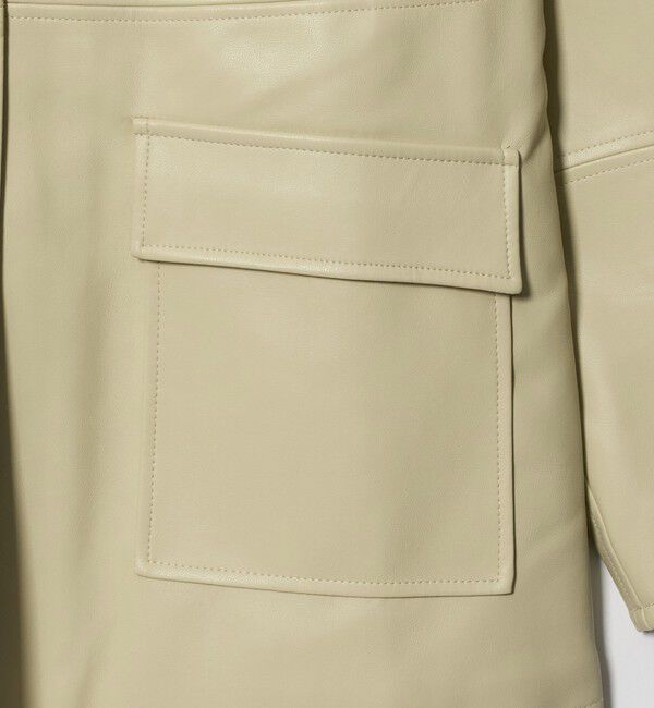 UNITED ARROWS green label relaxing「【WEB限定】＜at ease＞レザーライク ブルゾン」|その他|