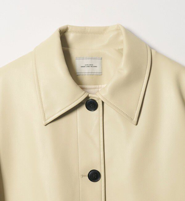 UNITED ARROWS green label relaxing「【WEB限定】＜at ease＞レザーライク ブルゾン」|その他|