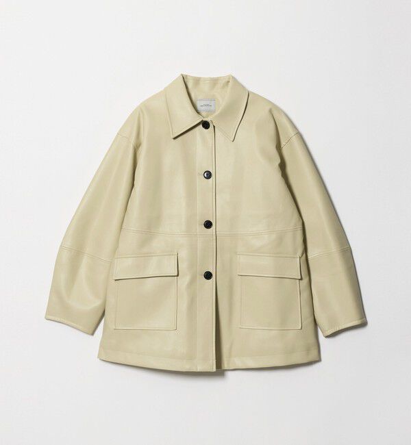 UNITED ARROWS green label relaxing「【WEB限定】＜at ease＞レザーライク ブルゾン」|その他|
