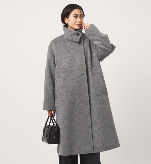 UNITED ARROWS green label relaxing「［size SHORT/TALLあり］＜1_OF MINE＞スタンドカラー ロング コート」|その他|MD.GRAY