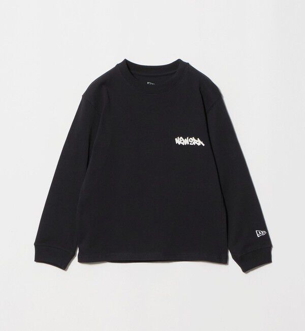 UNITED ARROWS green label relaxing「【WEB限定】＜NEW ERA＞ ロングスリーブ Tシャツ / キッズ 130cm-160cm」|Tシャツ・カットソー|BLACK