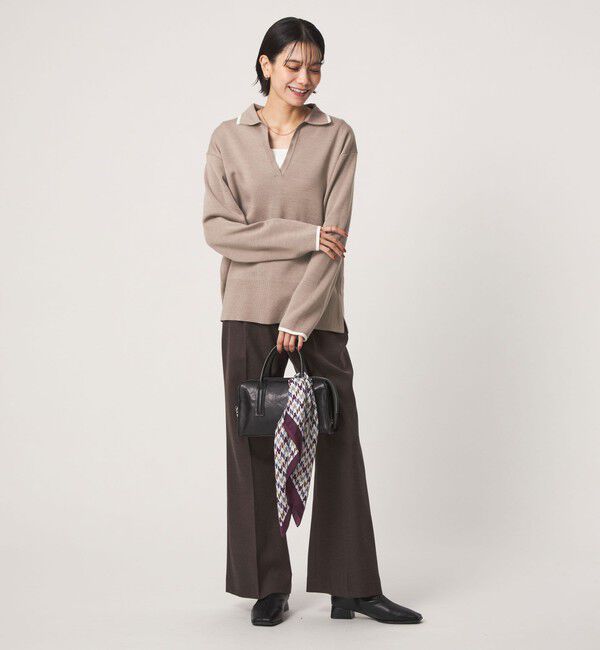 UNITED ARROWS green label relaxing「［size SHORTあり］ウール スムース スキッパー プルオーバー ウォッシャブル」|ニット・セーター|