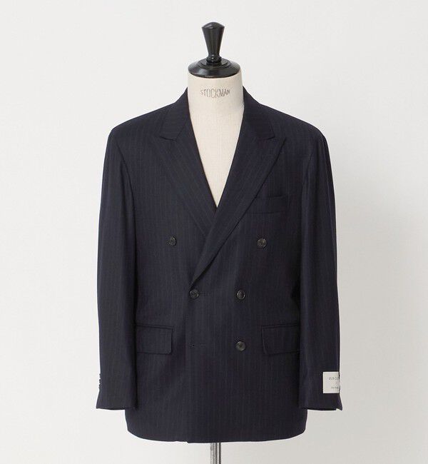 UNITED ARROWS green label relaxing「GLR CLOTH フラノ ダブルブレスト 6B R/RG セットアップジャケット」|テーラードジャケット|