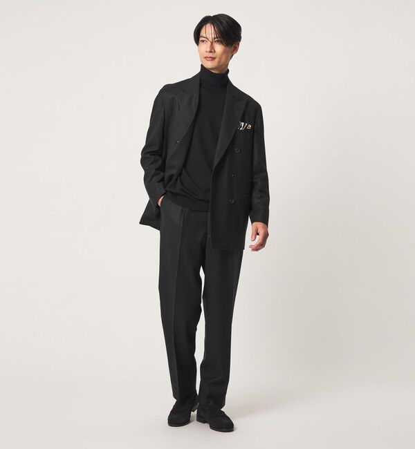 UNITED ARROWS green label relaxing「GLR CLOTH フラノ RLX/RG 2プリーツ スラックス セットアップパンツ」|スラックス|