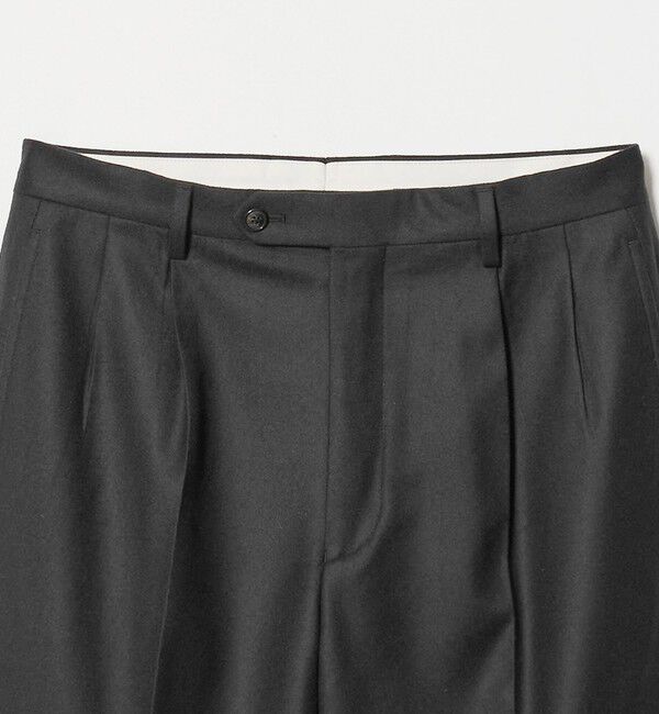 UNITED ARROWS green label relaxing「GLR CLOTH フラノ RLX/RG 2プリーツ スラックス セットアップパンツ」|スラックス|